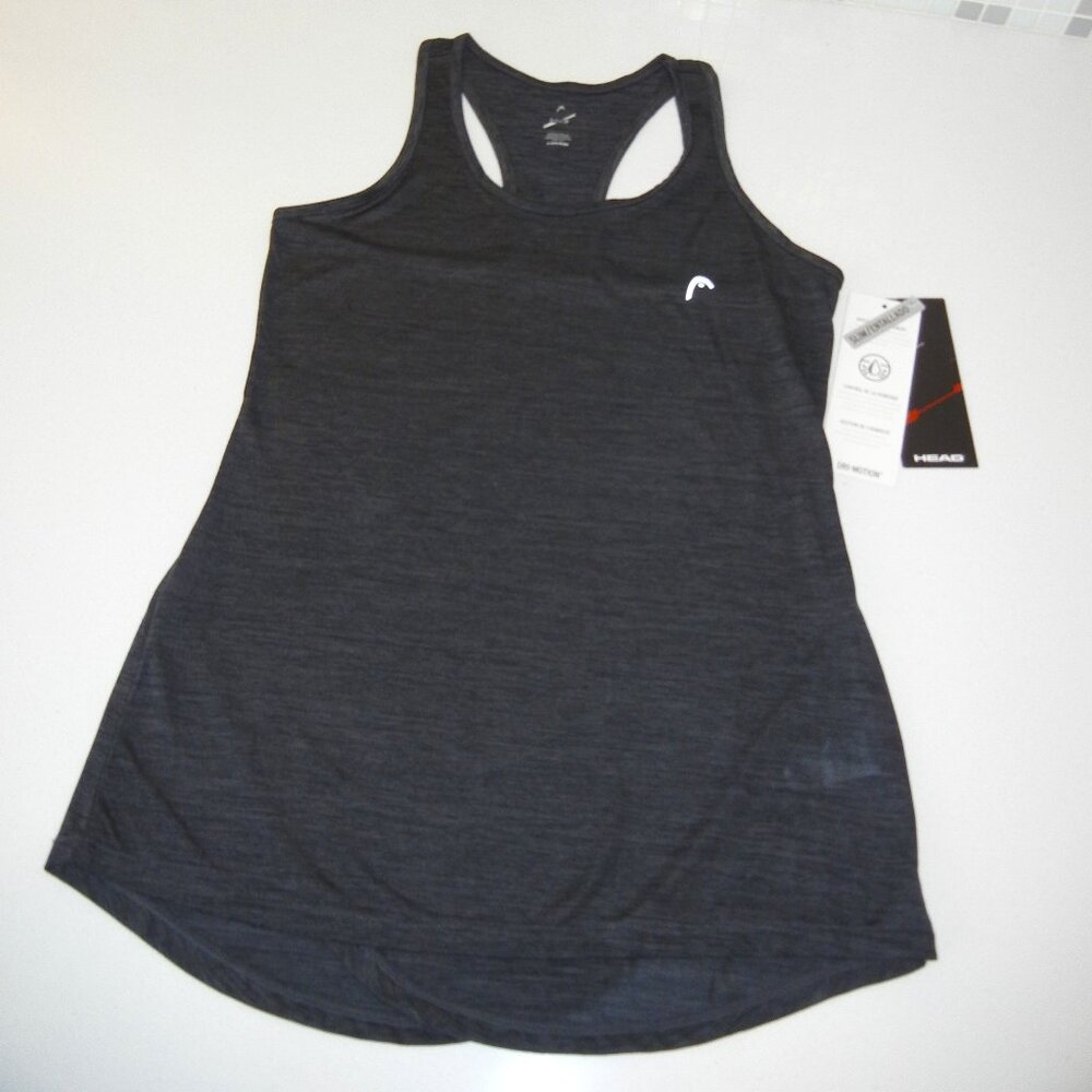 NWT Womans Dark Grey Rally Tank by HEAD, Size S